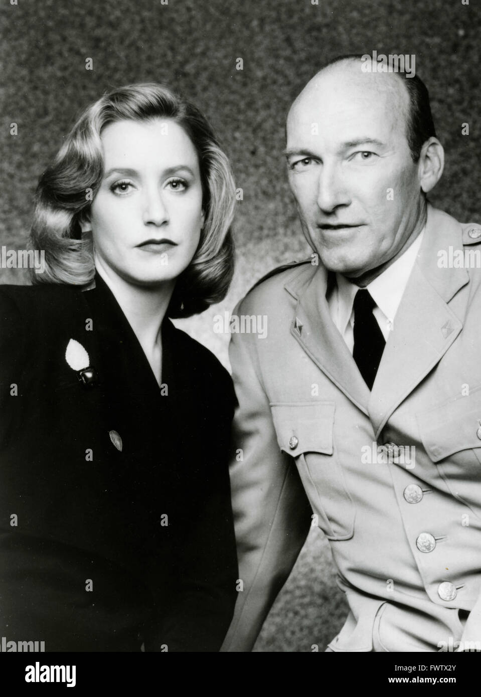 Felicity Huffman et Ed Lauter dans la série TV d'or, USA 1991 Banque D'Images