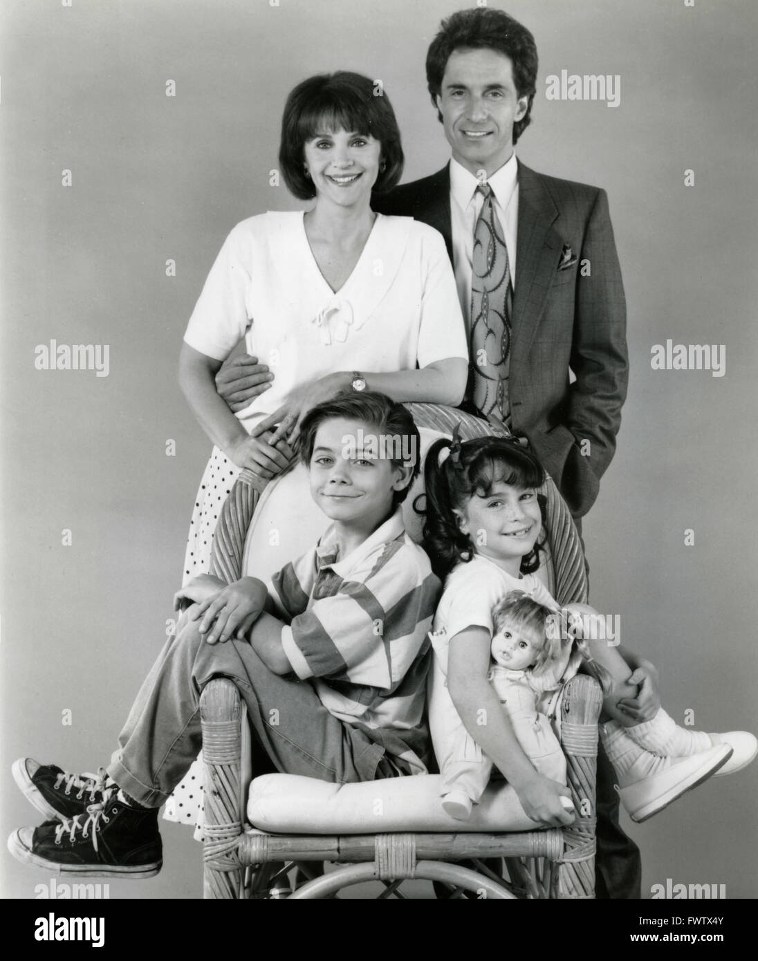 Cindy Williams et Bill Hudson dans la série télévisée Comme famille, USA 1989 Banque D'Images