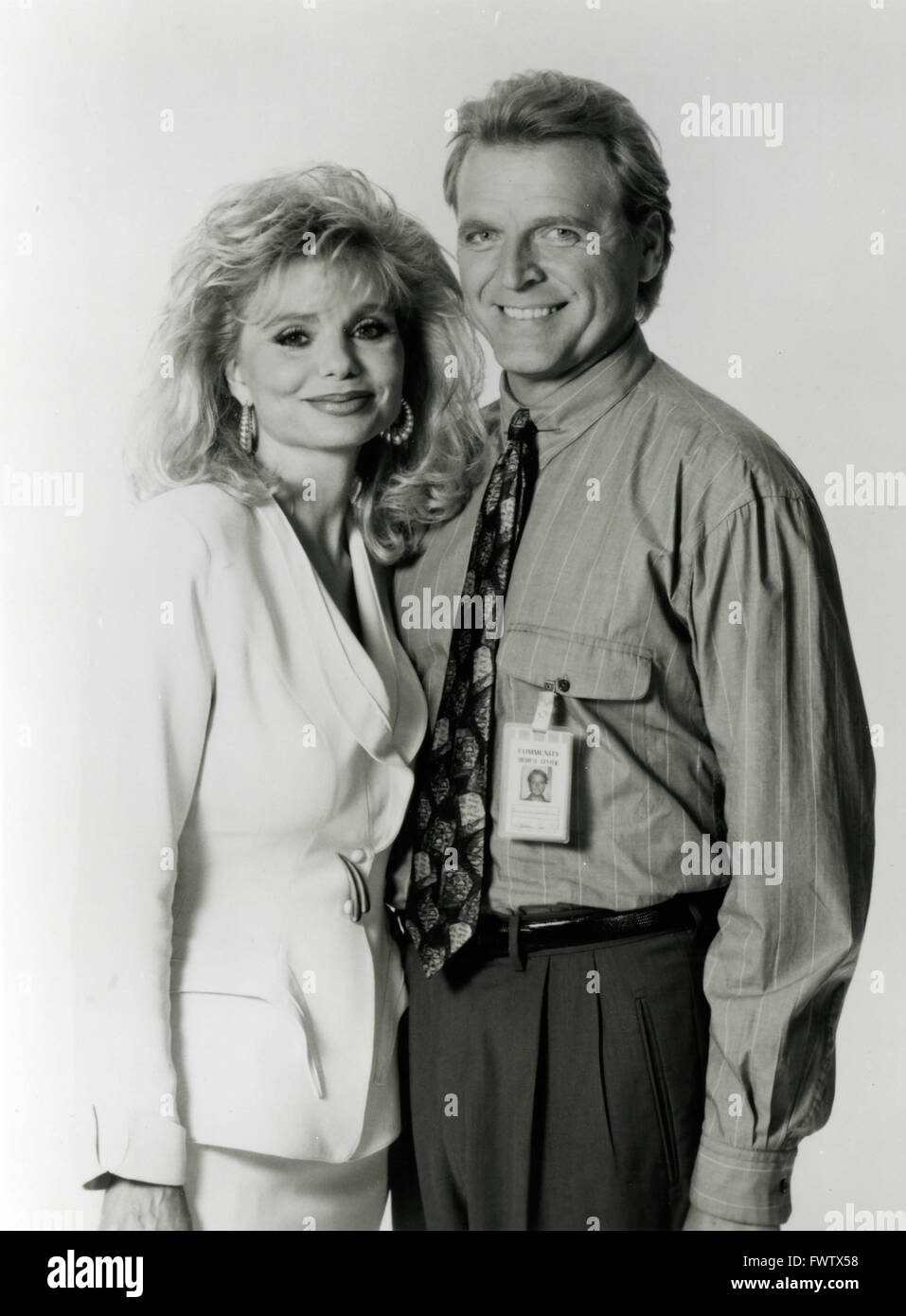 Loni Anderson et David Rasche infirmières dans la série télé, USA 1993 Banque D'Images