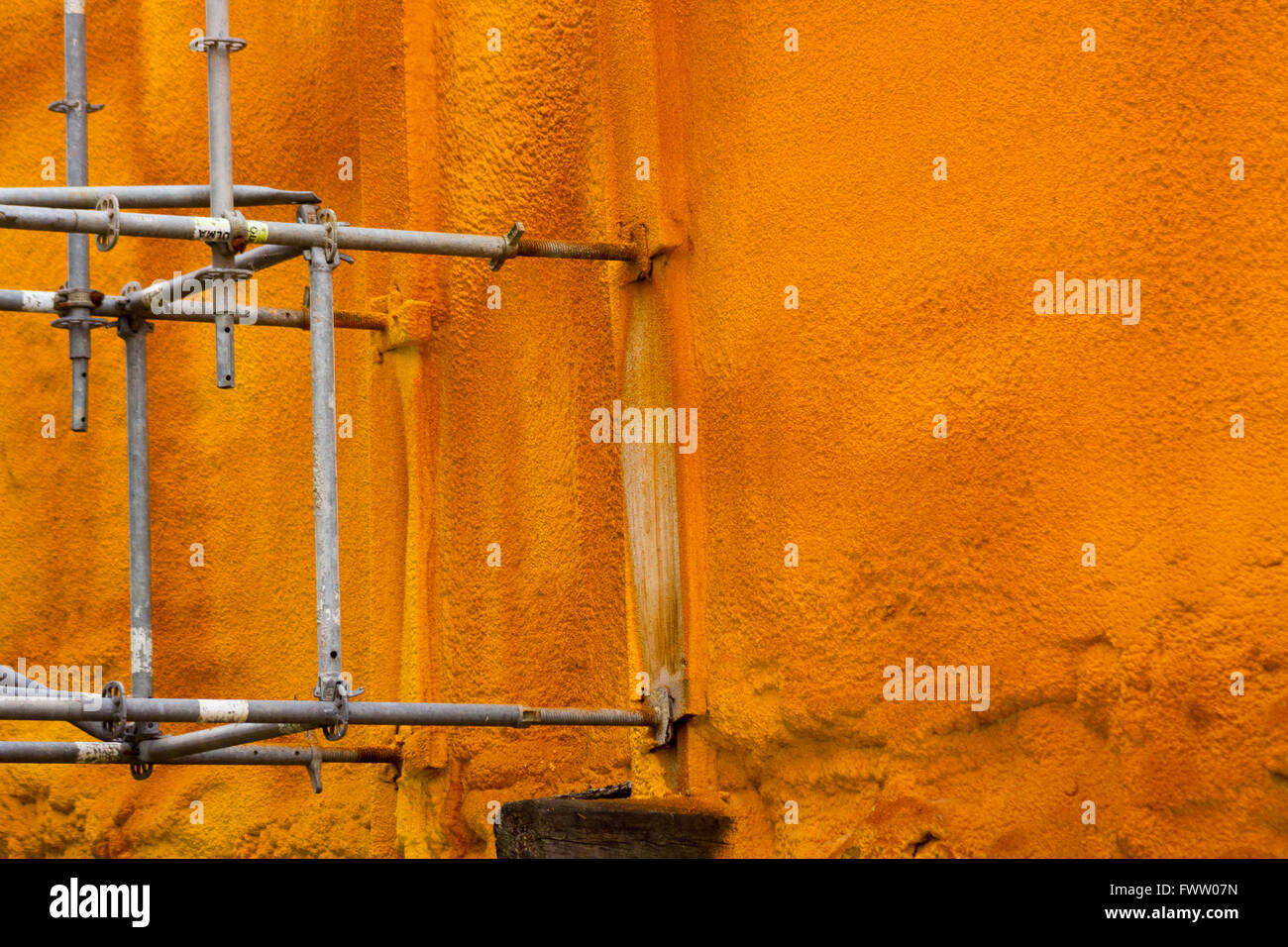 Détails de la prise en charge d'une ancienne façade travaille Banque D'Images