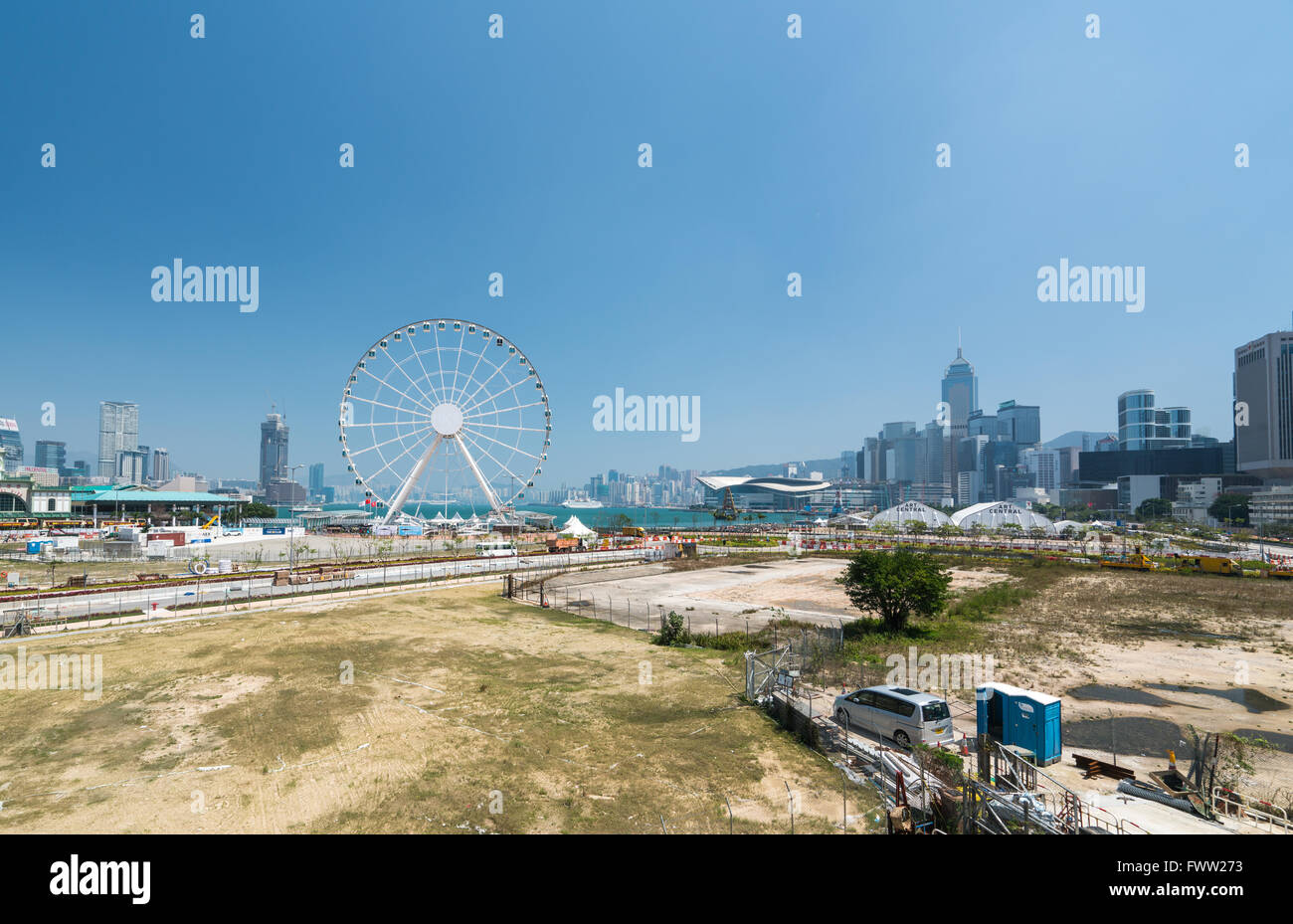 Skyline Hongkong Banque D'Images