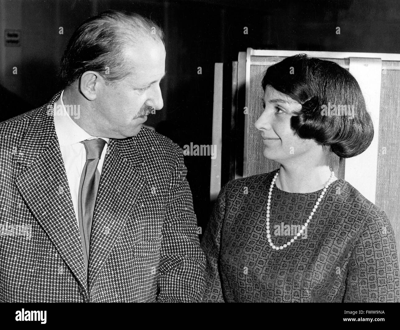 Deutsche Schauspielerin Luitgard Im, Deutschland 1950 er Jahre. L'actrice allemande Im Kuitgard, Allemagne 1950 Banque D'Images