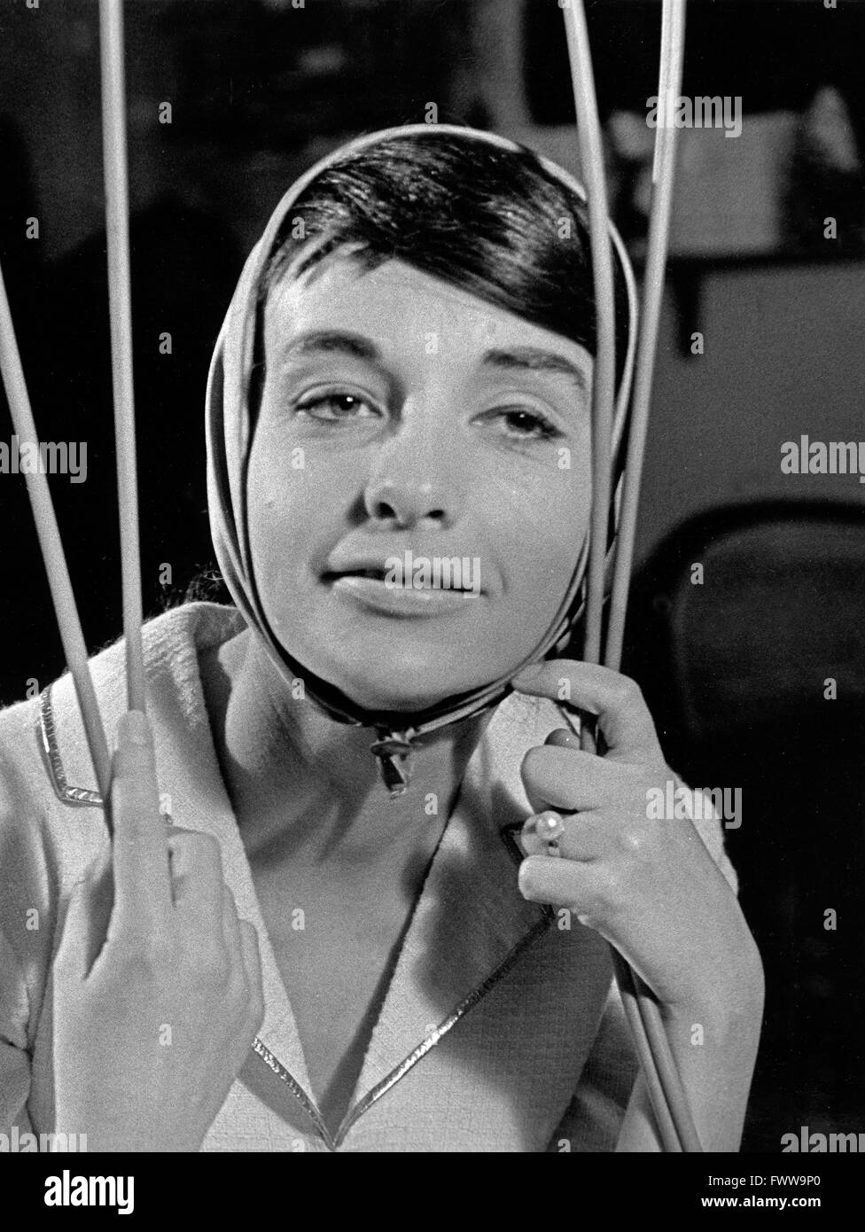 Deutsche Schauspielerin Luitgard Im, Deutschland 1950 er Jahre. L'actrice allemande Im Kuitgard, Allemagne 1950 Banque D'Images