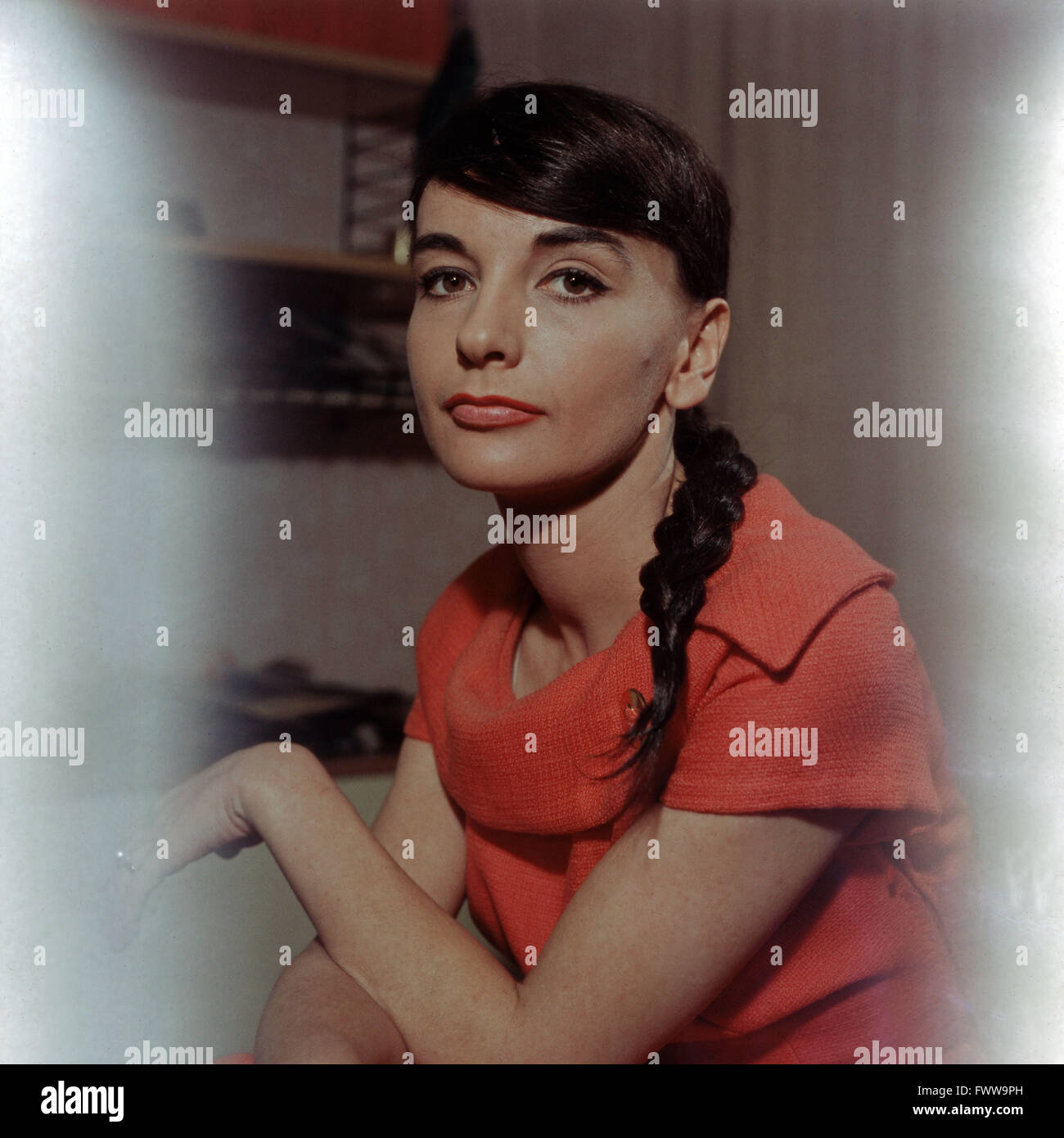 Deutsche Schauspielerin Luitgard Im, Deutschland 1950 er Jahre. L'actrice allemande Im Kuitgard, Allemagne 1950 Banque D'Images