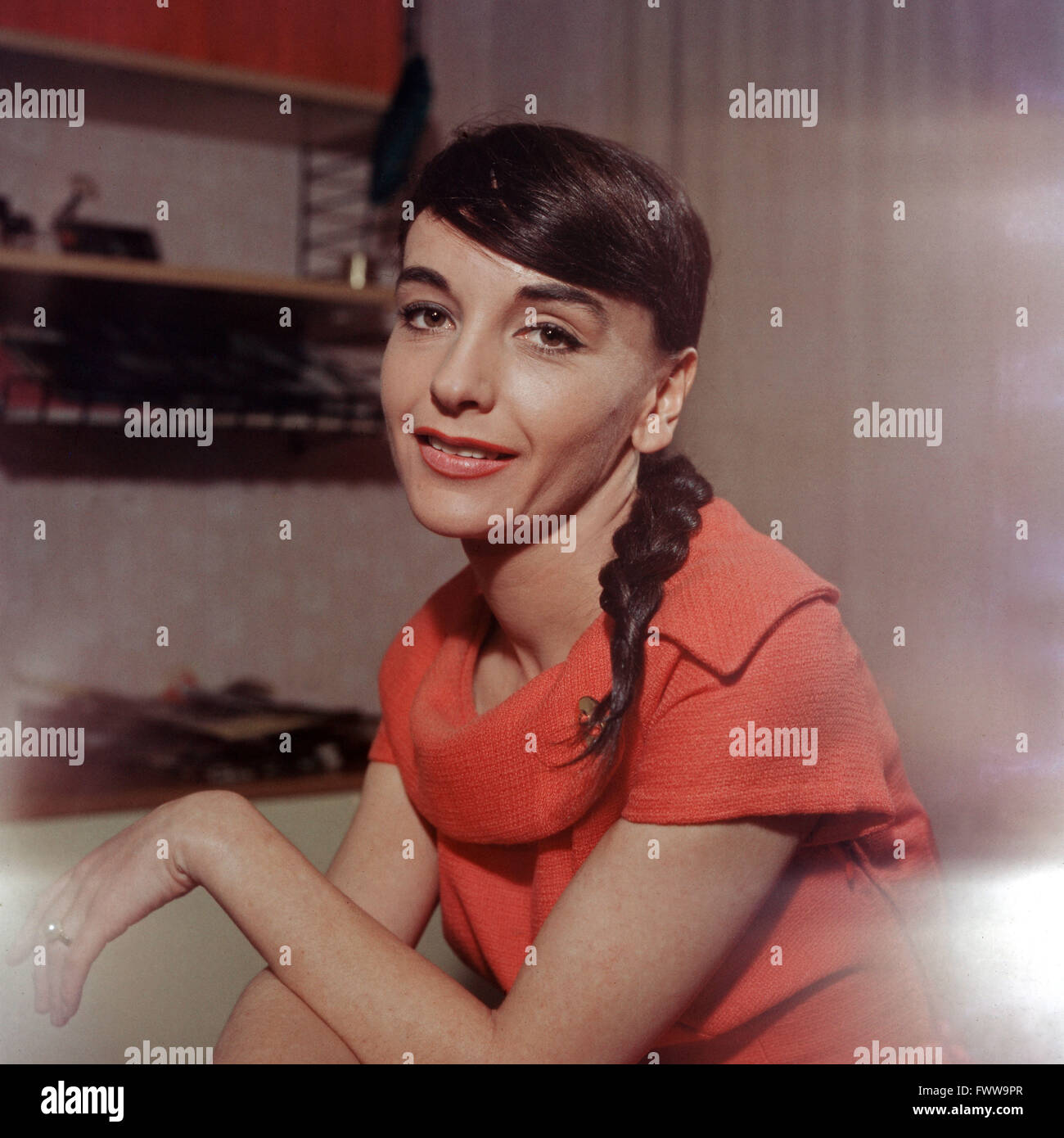 Deutsche Schauspielerin Luitgard Im, Deutschland 1950 er Jahre. L'actrice allemande Im Kuitgard, Allemagne 1950 Banque D'Images