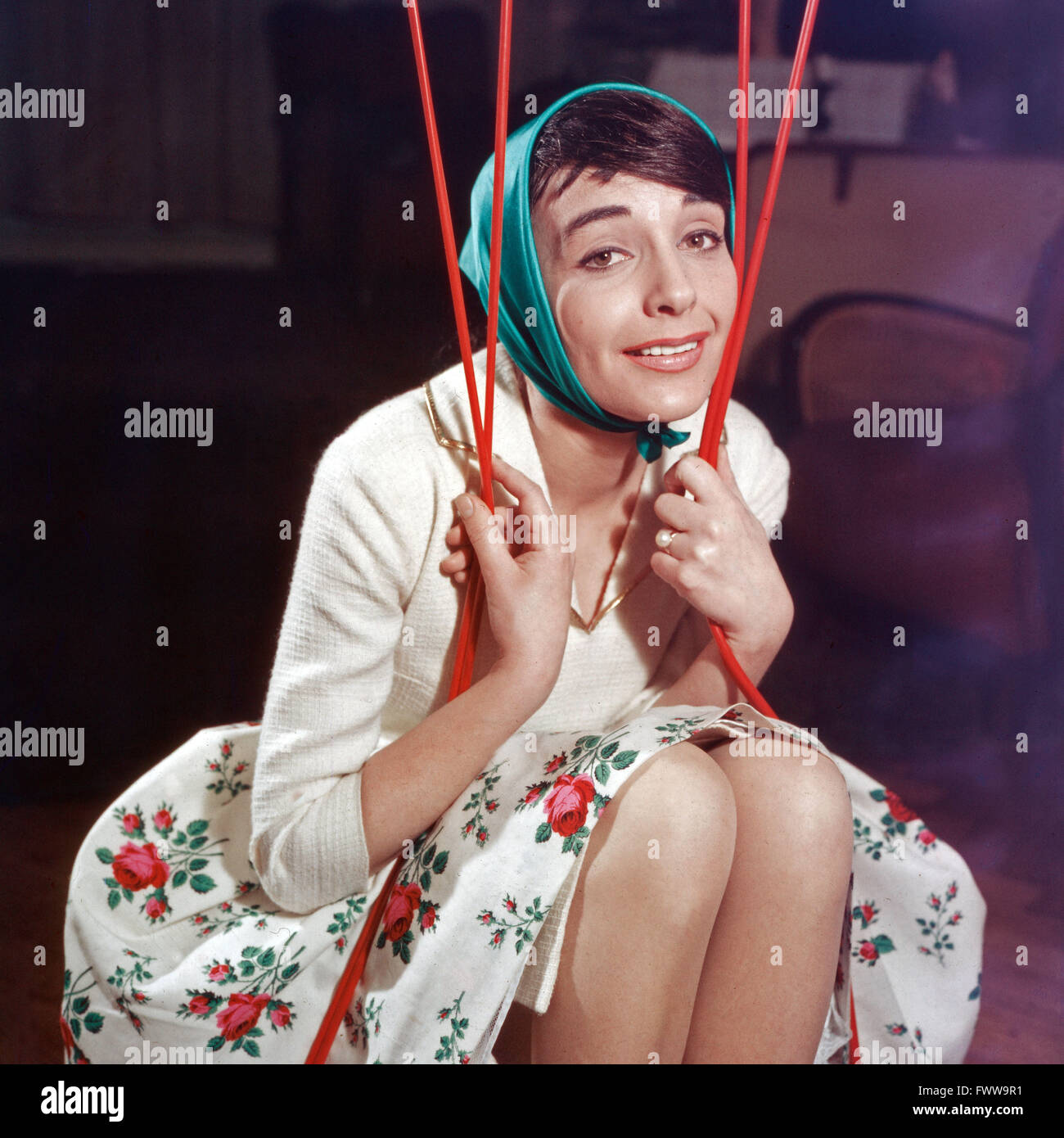 Deutsche Schauspielerin Luitgard Im, Deutschland 1950 er Jahre. L'actrice allemande Im Kuitgard, Allemagne 1950 Banque D'Images