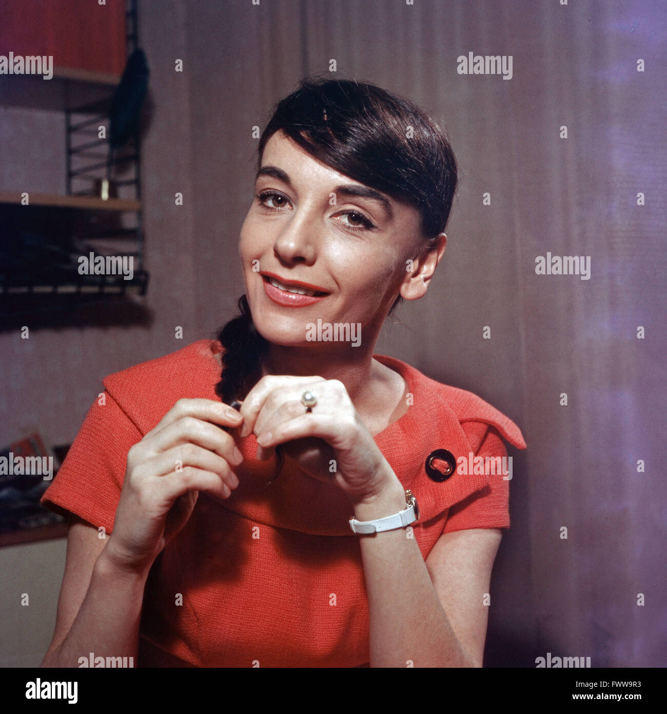 Deutsche Schauspielerin Luitgard Im, Deutschland 1950 er Jahre. L'actrice allemande Im Kuitgard, Allemagne 1950 Banque D'Images