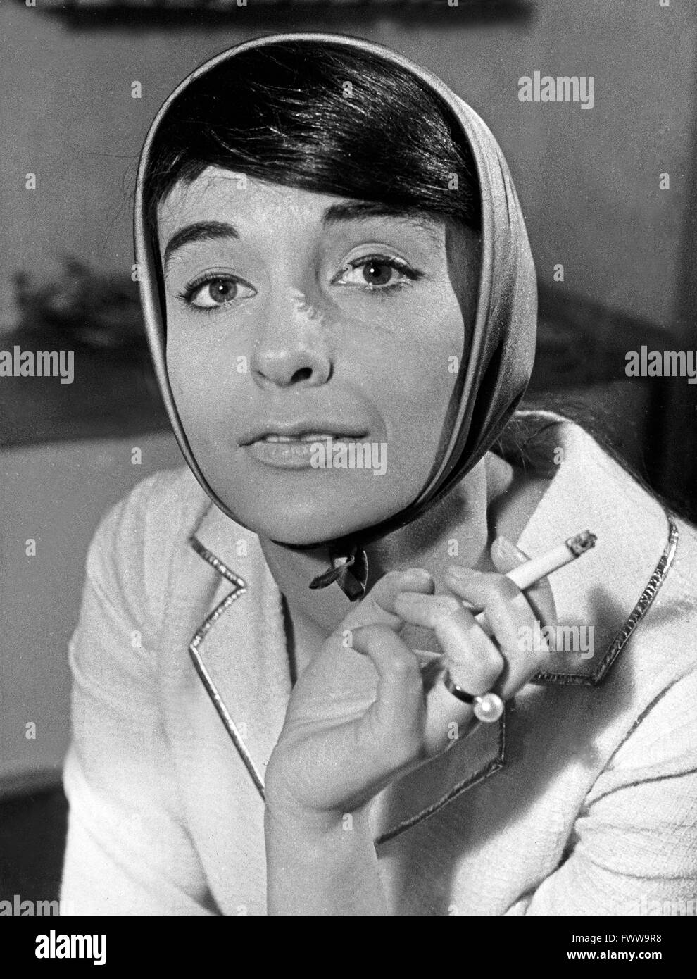 Deutsche Schauspielerin Luitgard Im, Deutschland 1950 er Jahre. L'actrice allemande Im Kuitgard, Allemagne 1950 Banque D'Images