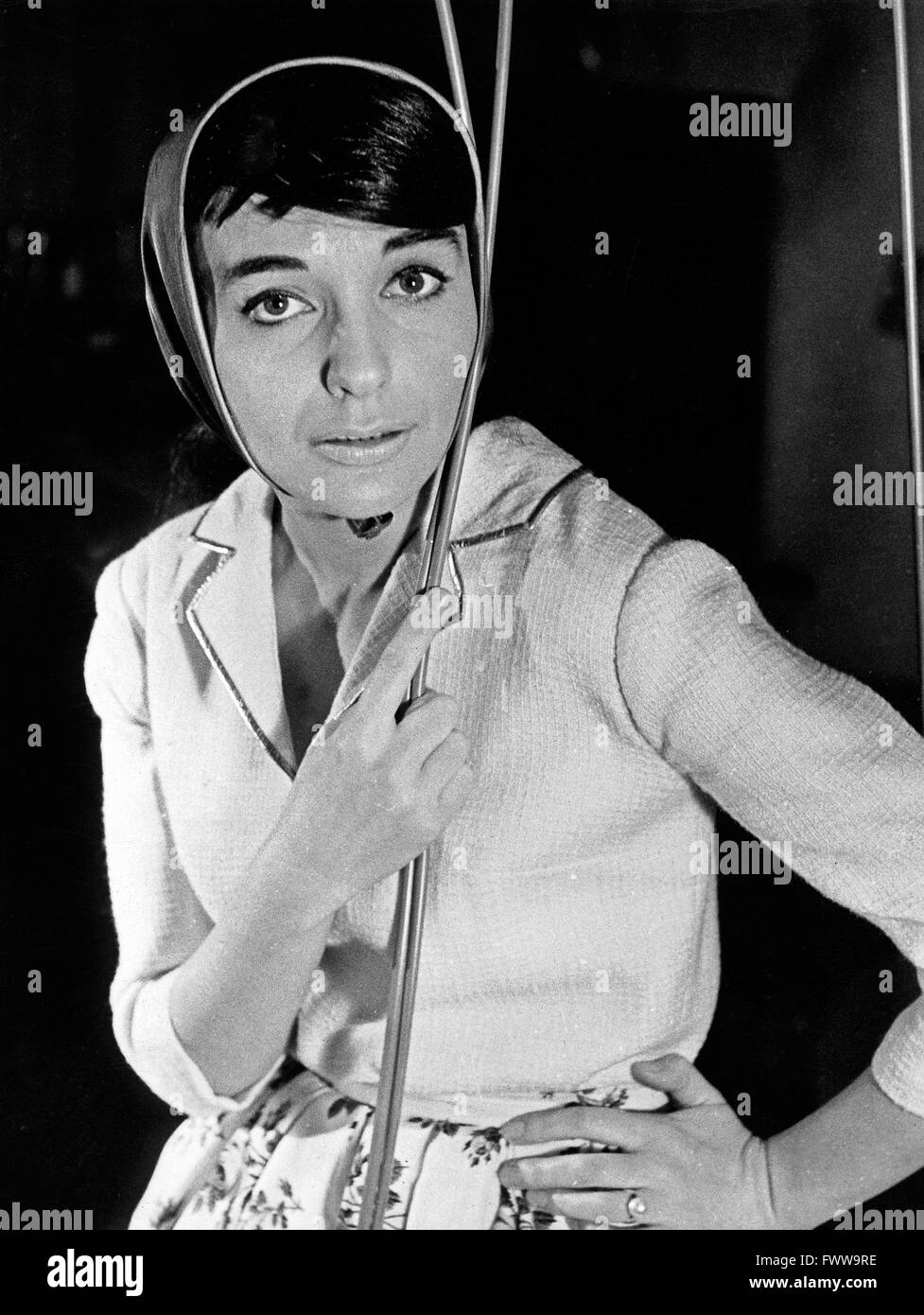 Deutsche Schauspielerin Luitgard Im, Deutschland 1950 er Jahre. L'actrice allemande Im Kuitgard, Allemagne 1950 Banque D'Images