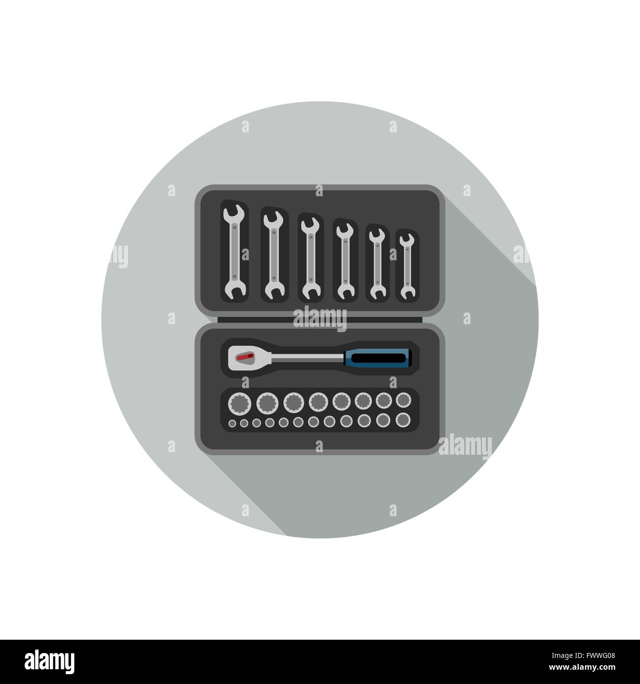 Télévision outils icône. Illustration de Vecteur