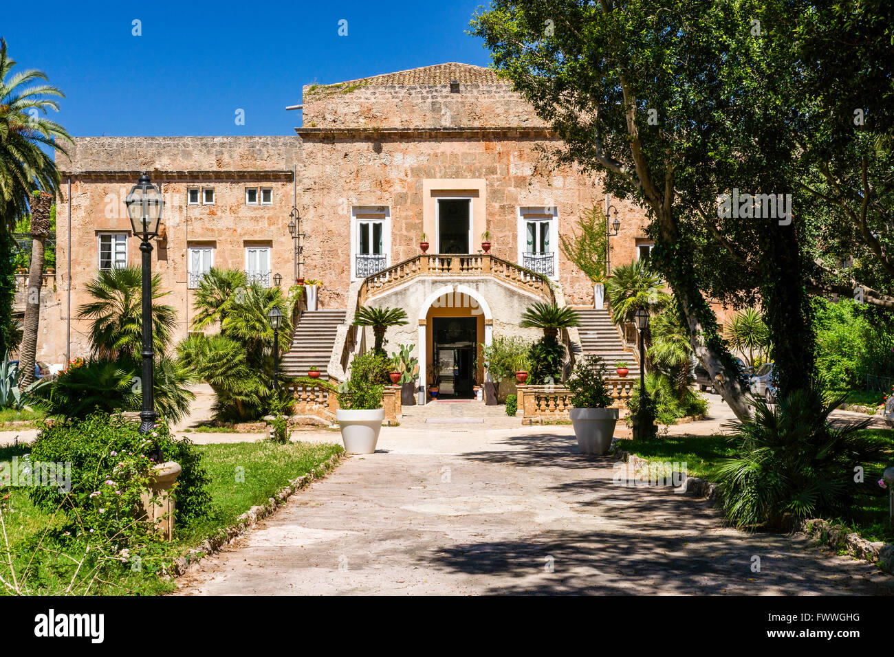 Villa Boscogrande, emplacement de la Leopard ou Il Gattopardo de Luchino Visconti, Palerme, Province de Palerme, Sicile, Italie Banque D'Images