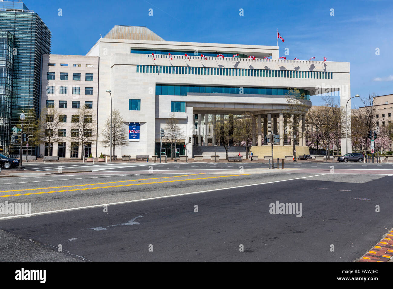 Washington, D.C., USA. Ambassade du Canada, Pennsylvania Avenue. Banque D'Images