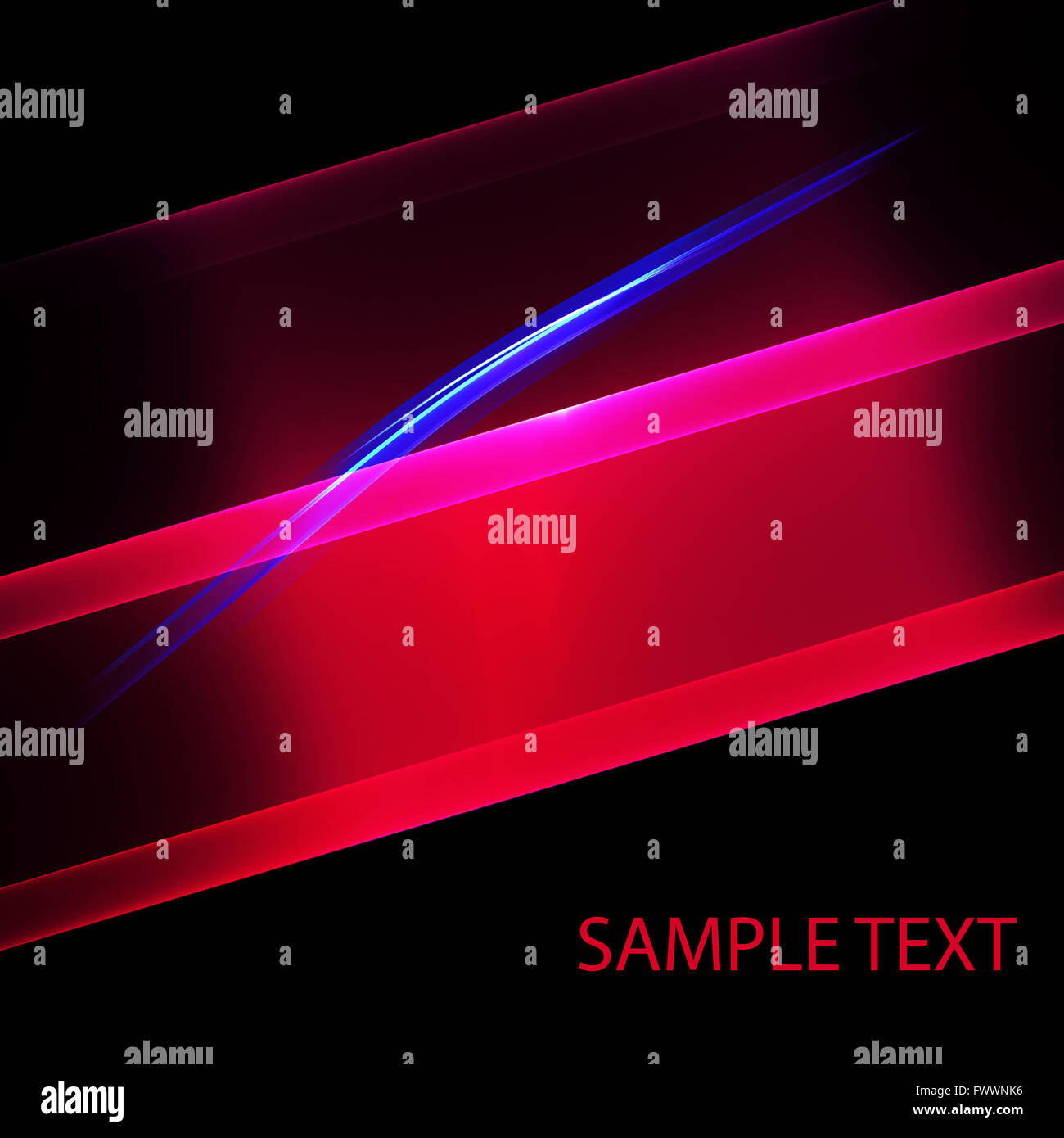 Le modèle noir rouge. Résumé fond avec les lignes rouge et bleu Banque D'Images