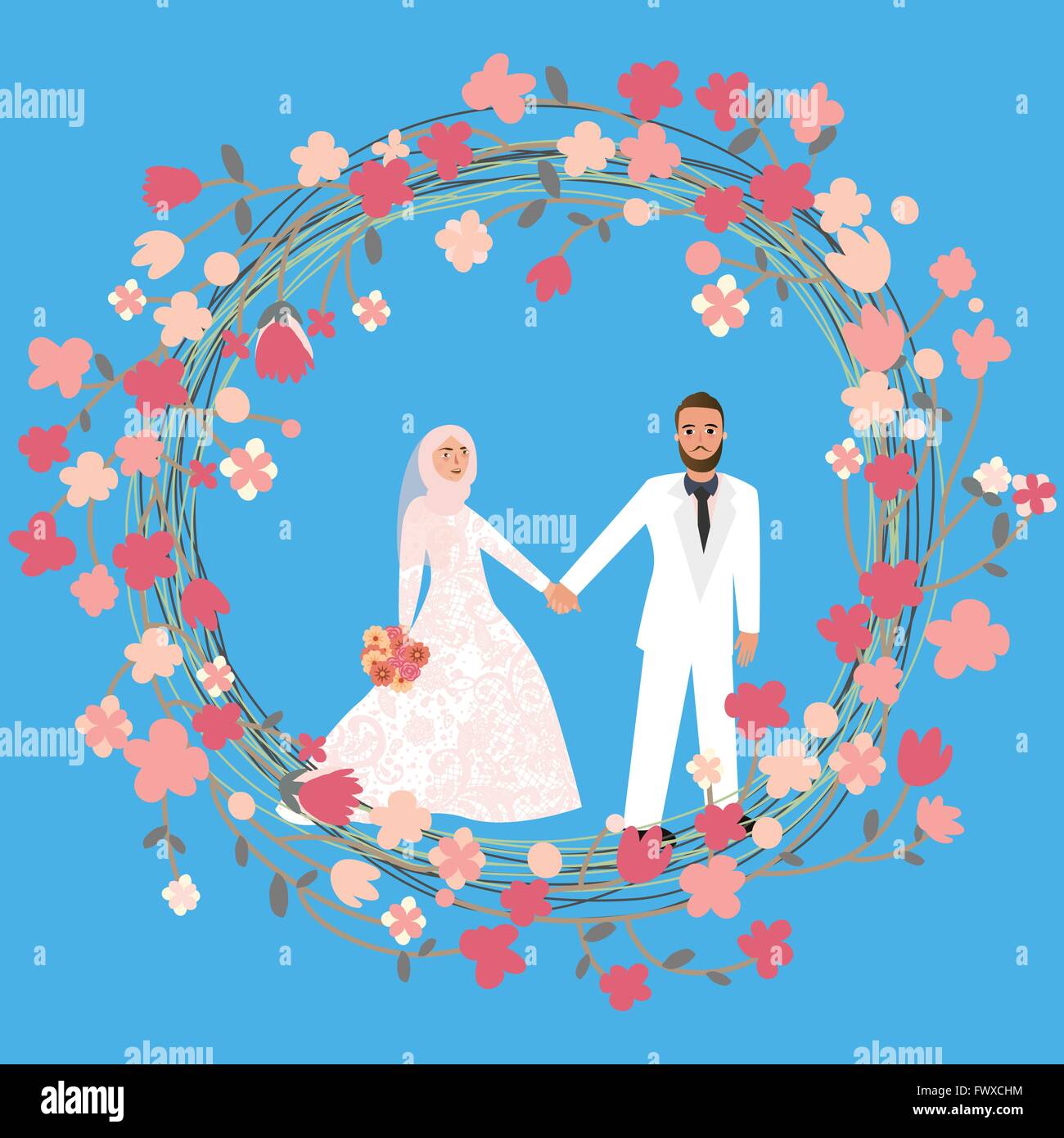Relation Homme Femme Couple Mariage Dans L Islam Portant Foulard Hijab Voile Image Vectorielle Stock Alamy Relation Homme Femme Couple Mariage Dans L Islam Portant Foulard Hijab Voile Image Vectorielle Stock Alamy