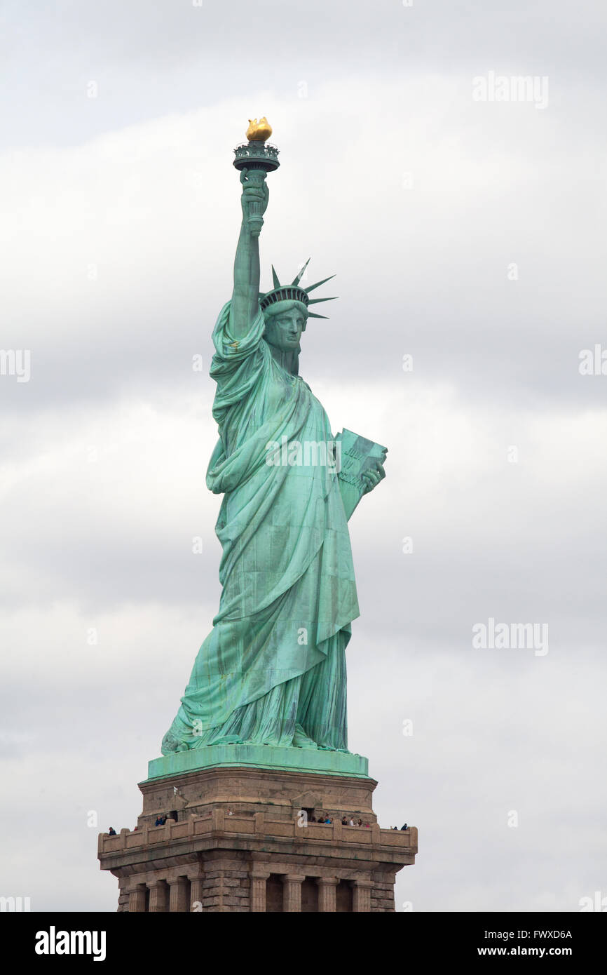 La Statue de la liberté, Liberty Island, New York City, l'Amérique du Nord, États-Unis d'Amérique. Banque D'Images