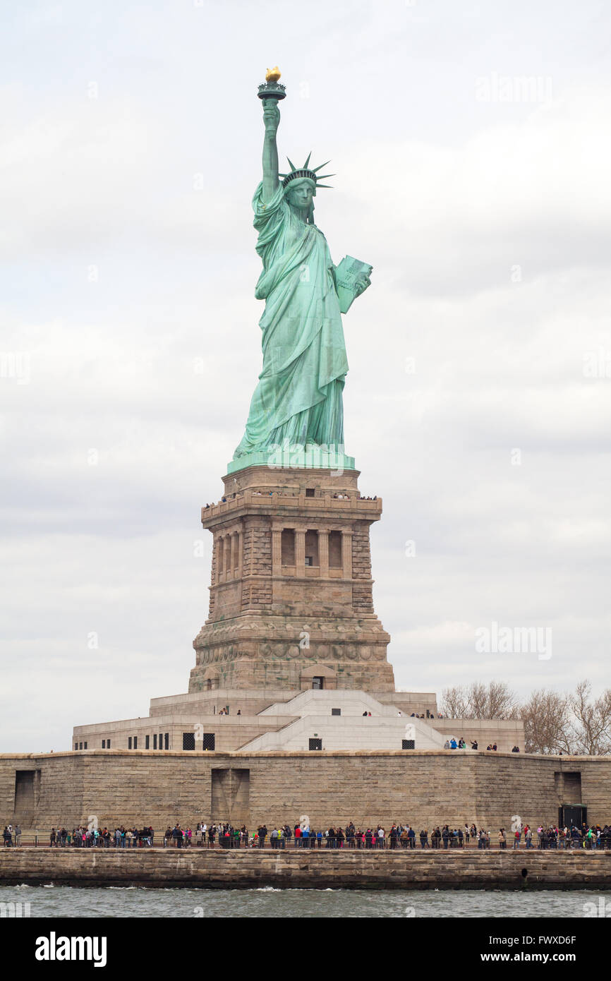 La Statue de la liberté, Liberty Island, New York City, l'Amérique du Nord, États-Unis d'Amérique. Banque D'Images