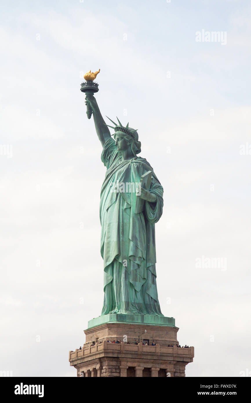 La Statue de la liberté, Liberty Island, New York City, l'Amérique du Nord, États-Unis d'Amérique. Banque D'Images