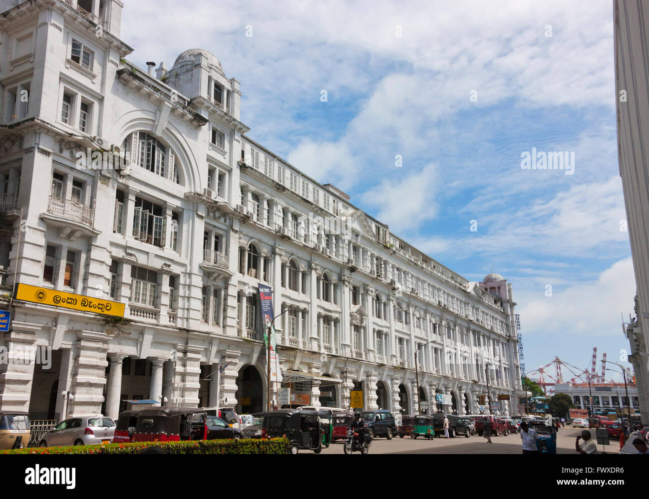 Bâtiment de style colonial dans le centre de Colombo, Sri Lanka. Banque D'Images