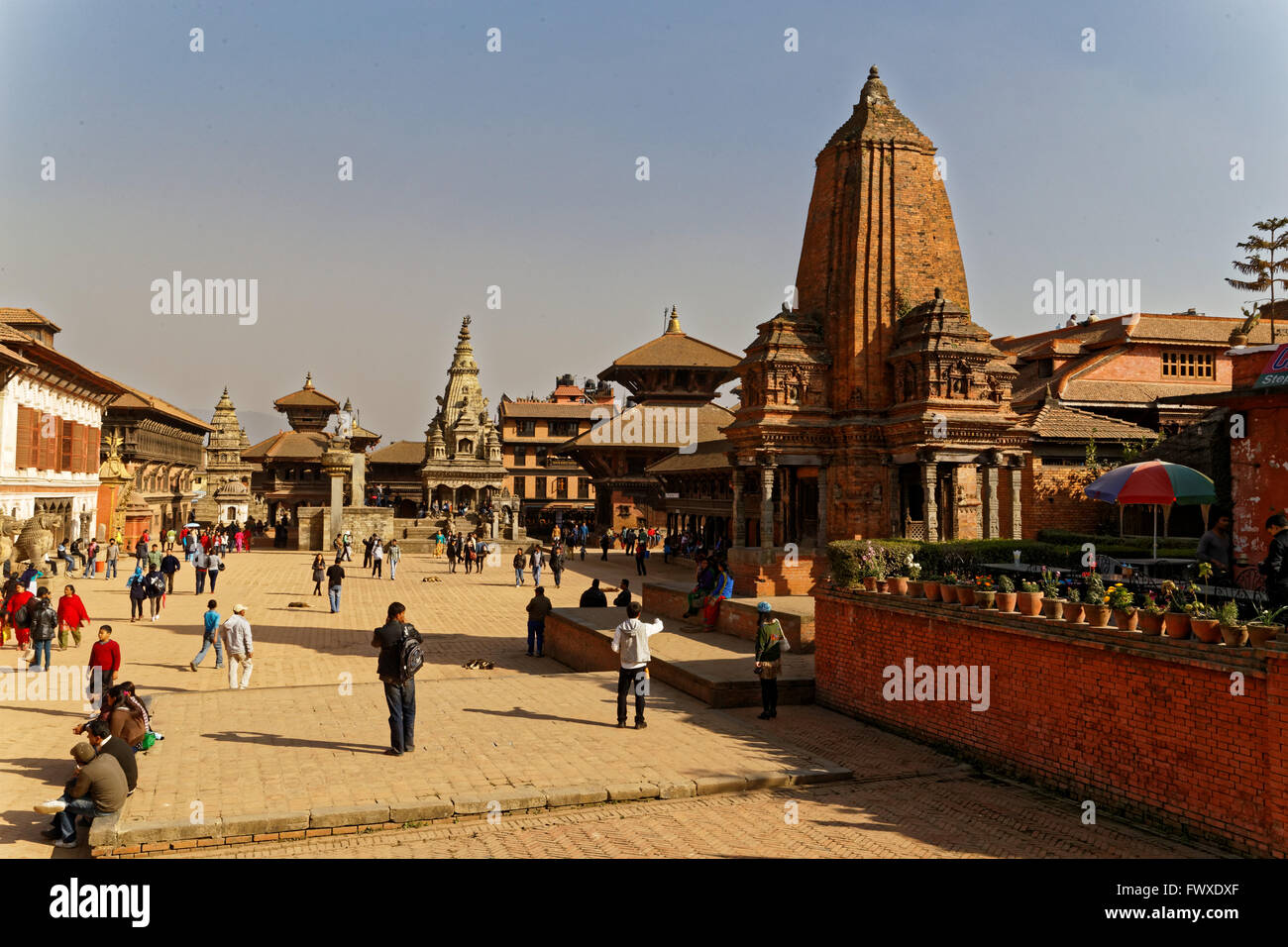 UNESCO World Heritage City, Bhaktapur Durbar Square, Vallée de Katmandou, Népal Banque D'Images