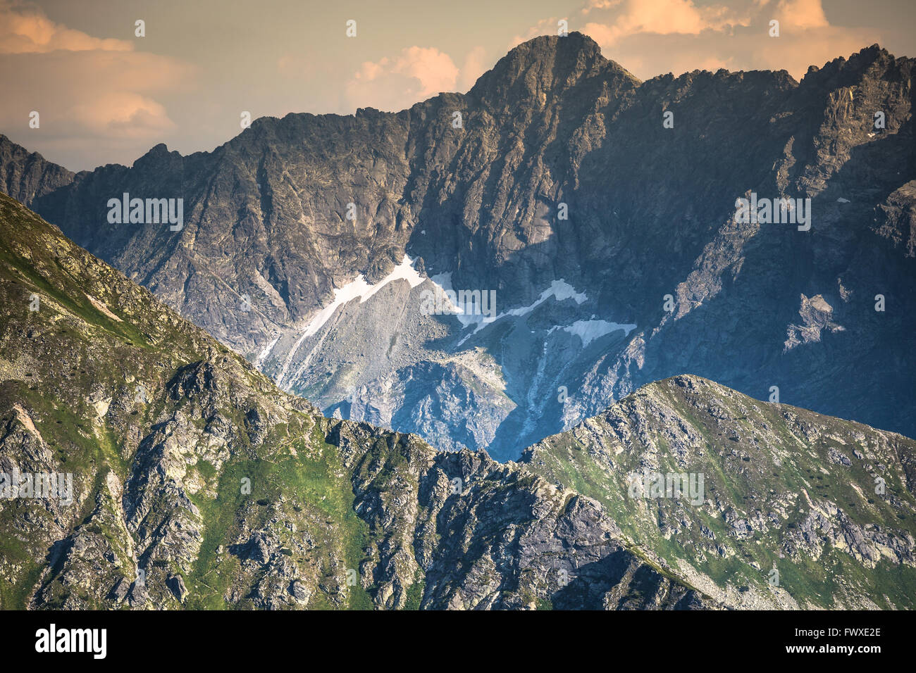 Vue du sommet Kasprowy Wierch dans les Tatras polonaises Banque D'Images