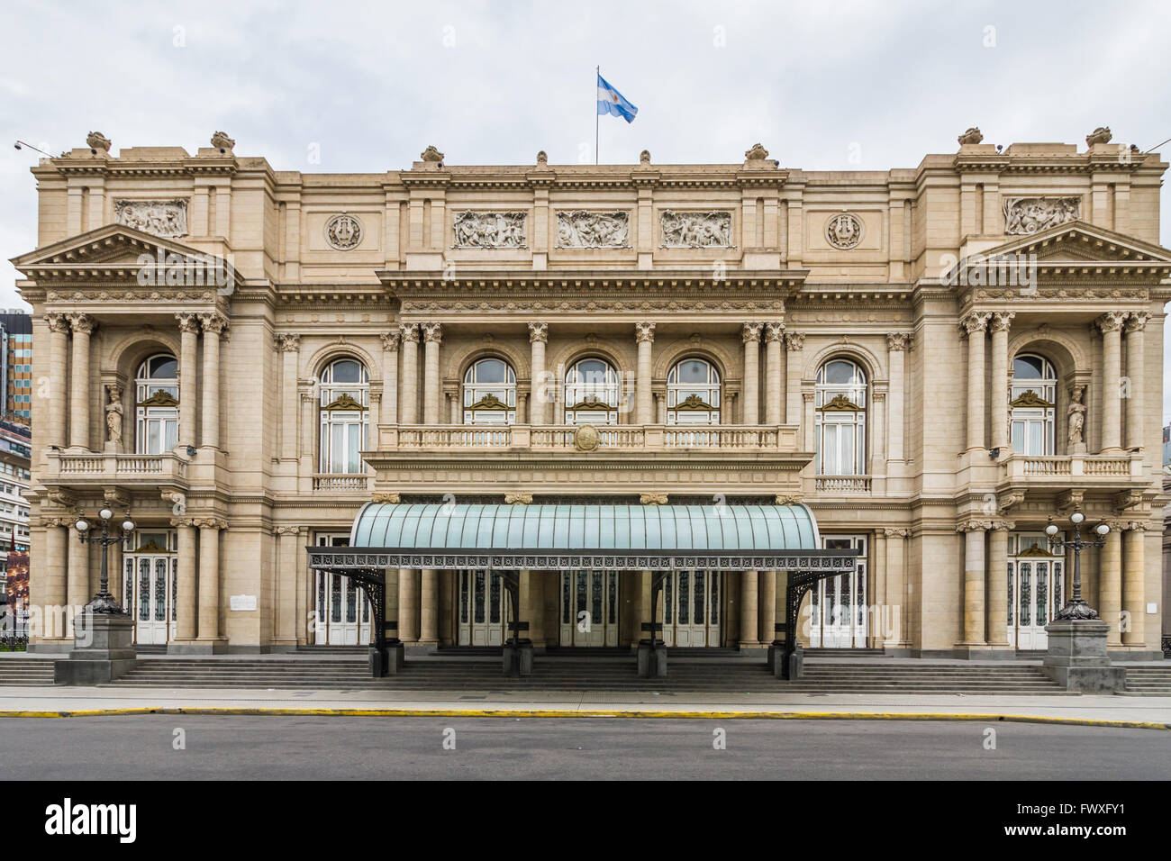 Le bâtiment du théâtre Colon de Buenos Aires, Argentine, Amérique du Sud Banque D'Images