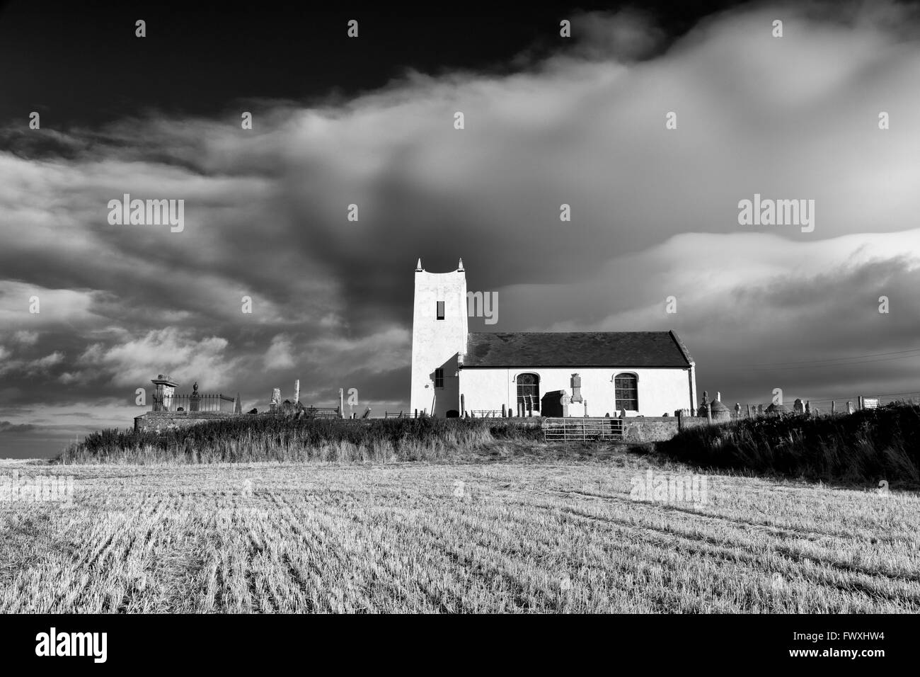 Ballintoy Church, Ballintoy Village, le comté d'Antrim, l'Ulster (Irlande du Nord, l'Europe Banque D'Images