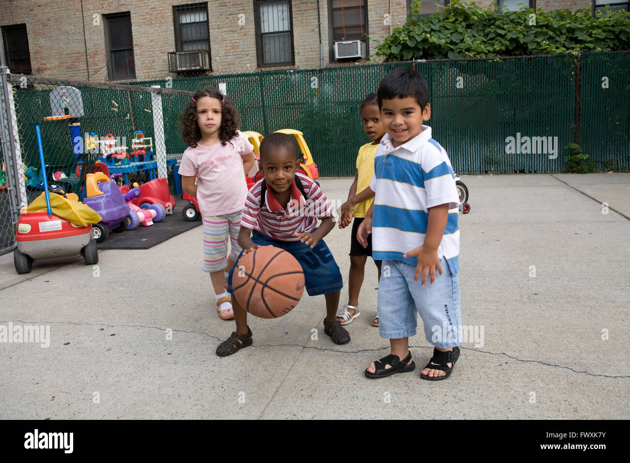 Enfants early learning centre à Brooklyn, New York. Banque D'Images