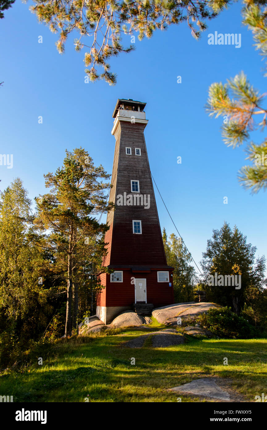 La Suède, Ostergotland, Kristianstad, outpost contre ciel clair Banque D'Images