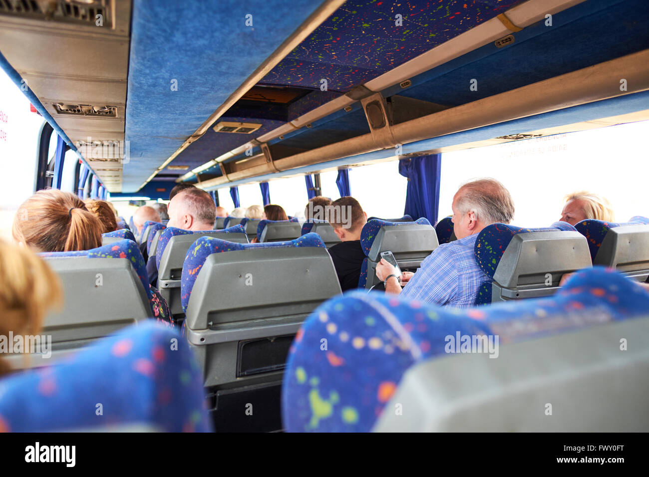 Les passagers voyageant à l'aéroport après un forfait vacances Boa Vista Cap Vert Afrique Banque D'Images
