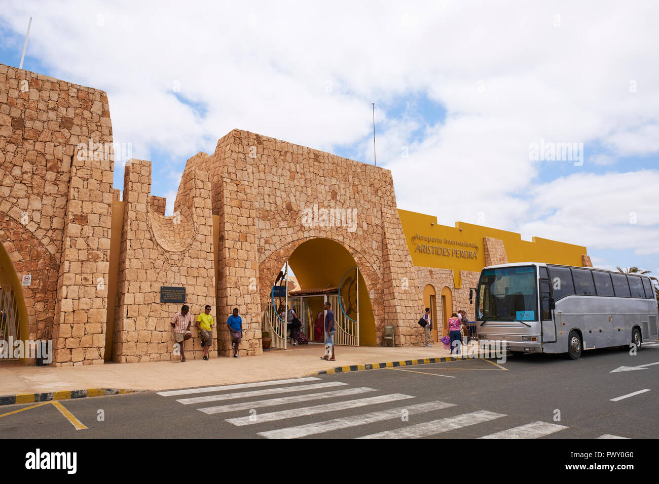 L'Aéroport International de Rabil Aristides Pereira Boa Vista Cap Vert Afrique Banque D'Images