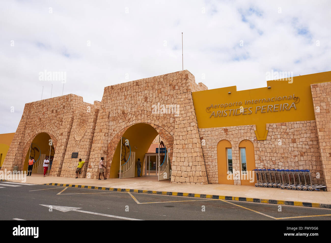 L'Aéroport International de Rabil Aristides Pereira Boa Vista Cap Vert Afrique Banque D'Images