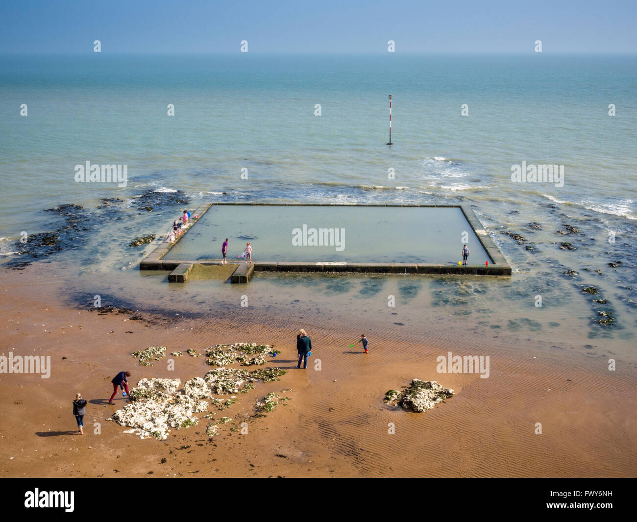 Piscine à Broadstairs dans le Kent Banque D'Images