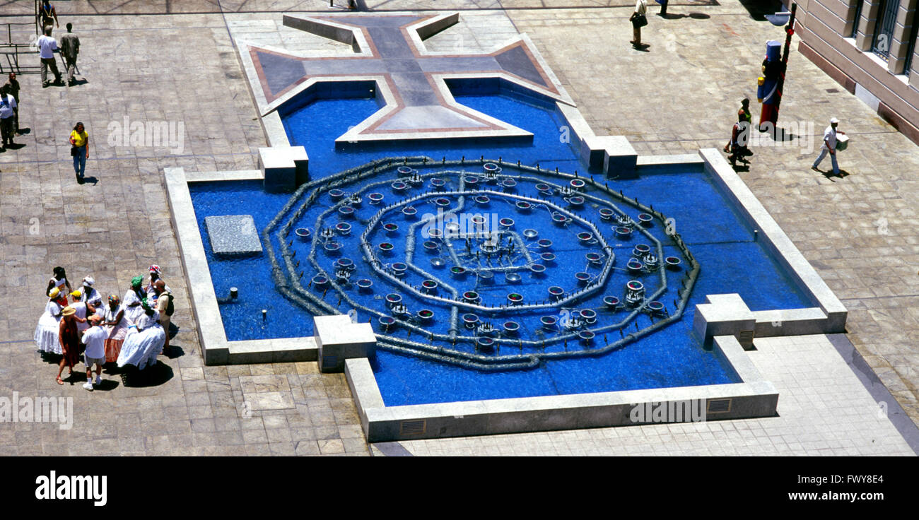 Praça da Sé (place de la Cathédrale), Centre historique, Salvador, Bahia, Brésil Banque D'Images