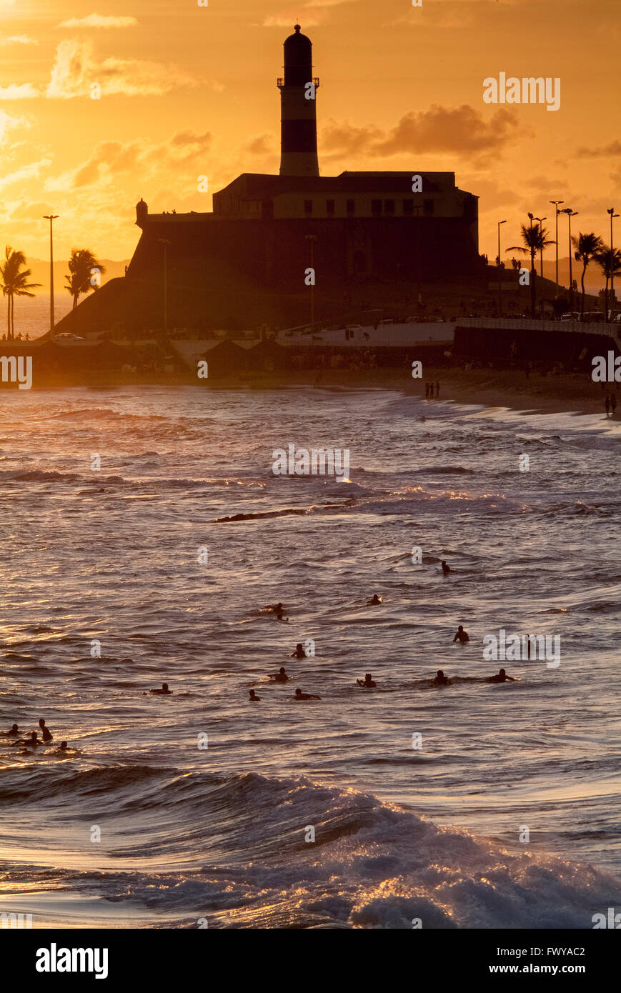 Le Farol da Barra Salvador de Bahia Brésil Banque D'Images