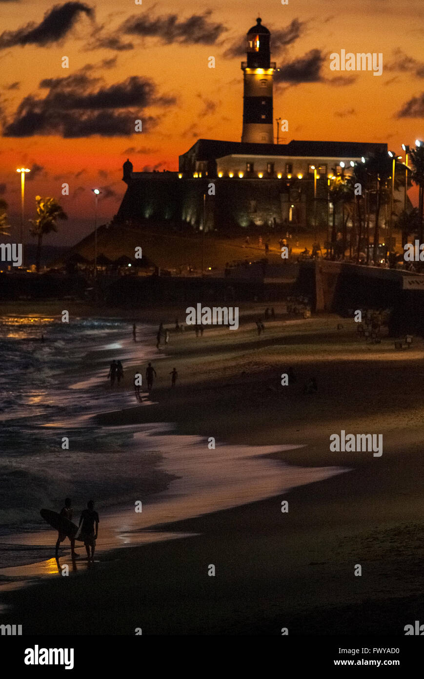 Le Farol da Barra Salvador de Bahia Brésil Banque D'Images