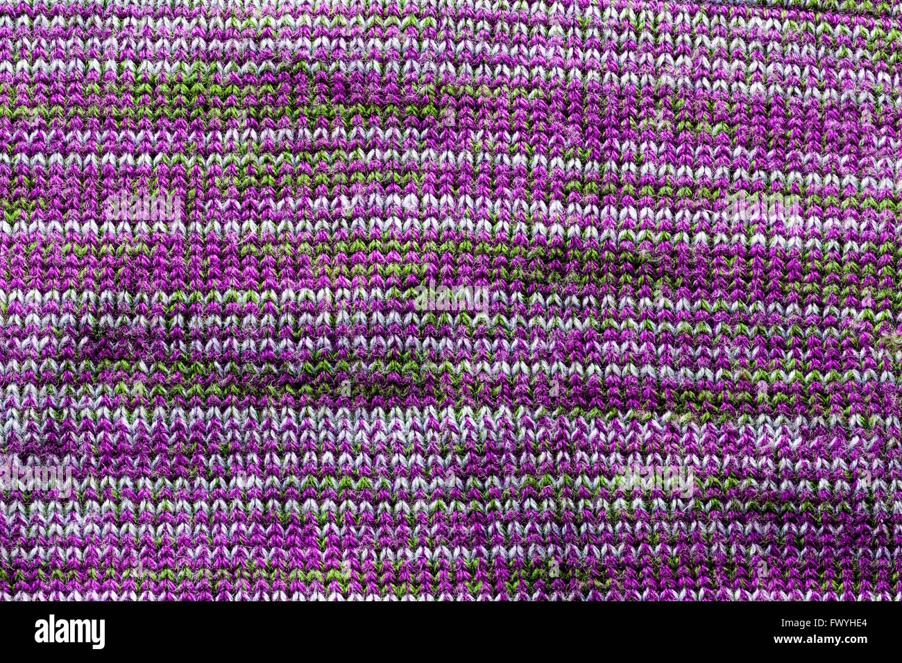 Close up d'un tissu rayé faite de couleurs mélangées Banque D'Images