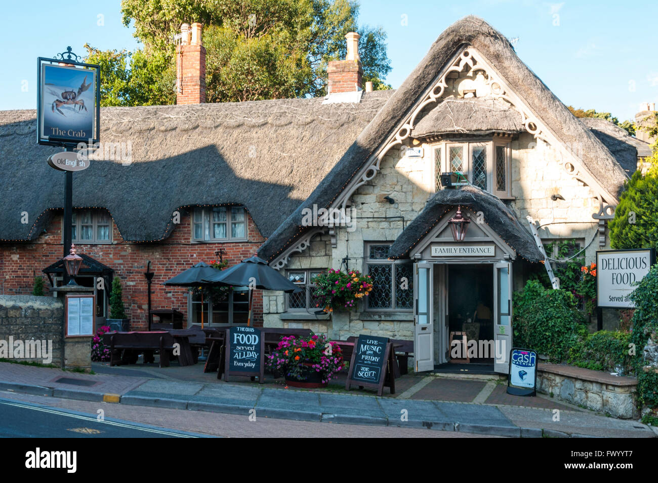 Le crabe public house à Ventnor, île de Wight. Banque D'Images