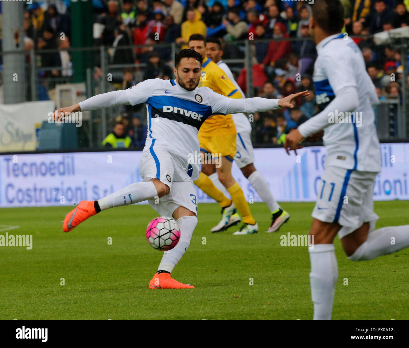 Danilo D'Ambrosio au cours de la Serie A italienne, match de foot entre Frosinone et entre au stade Matusa à Frosinone, Italie, 09 avril 2016 Banque D'Images