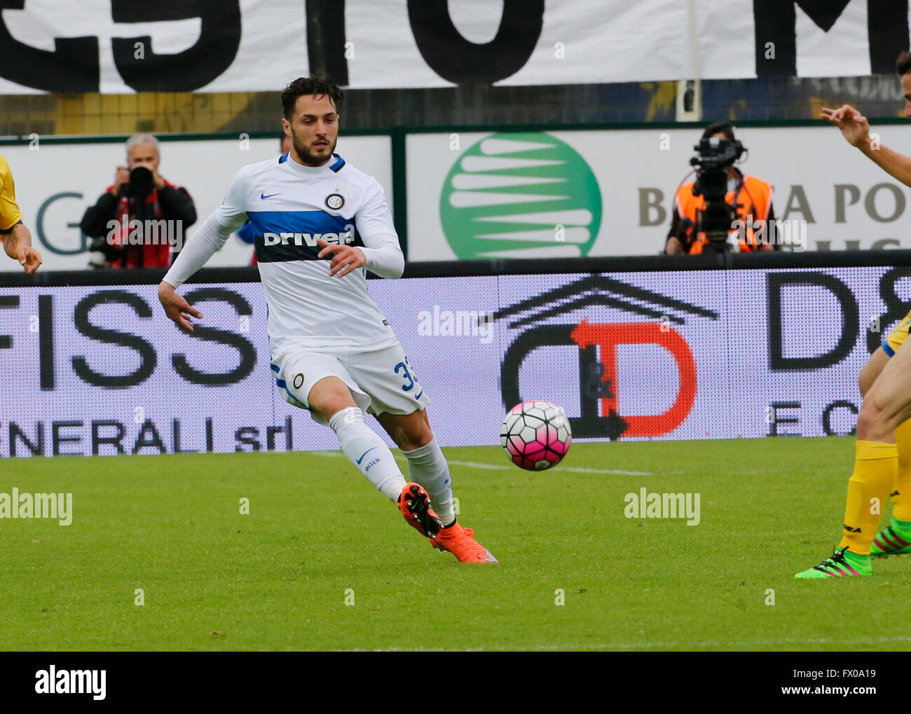 Danilo D'Ambrosio au cours de la Serie A italienne, match de foot entre Frosinone et entre au stade Matusa à Frosinone, Italie, 09 avril 2016 Banque D'Images