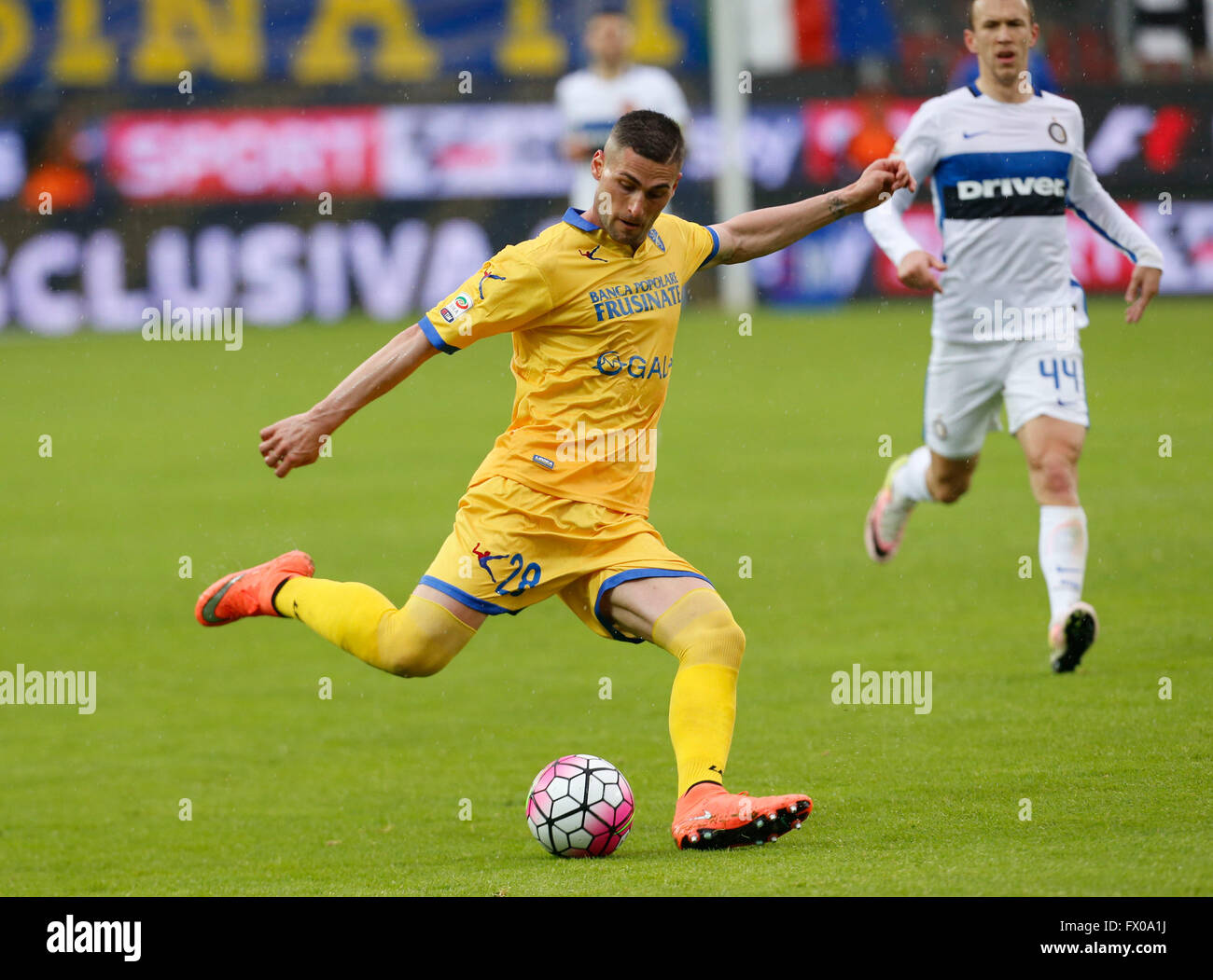 Aleandro Rosi au cours de la Serie A italienne, match de foot entre Frosinone et entre au stade Matusa à Frosinone, Italie, 09 avril 2016 Banque D'Images