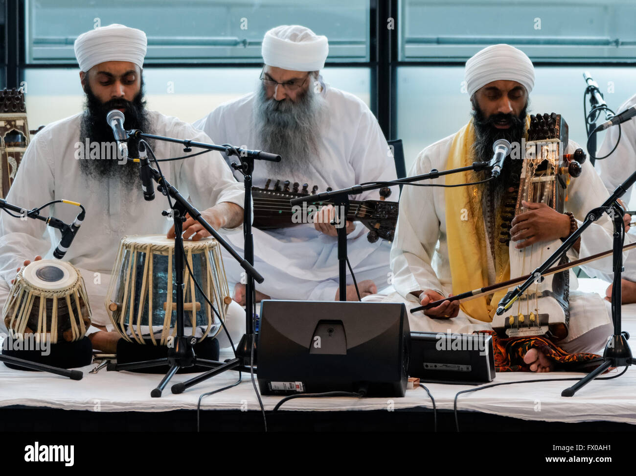 Fête du Vaisakhi (le nouvel an sikh) à Londres, Angleterre Royaume-Uni Banque D'Images