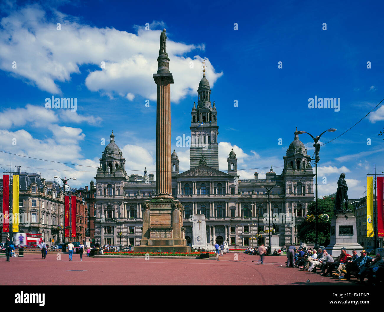 George Square, Glasgow, Ecosse, Royaume-Uni Banque D'Images