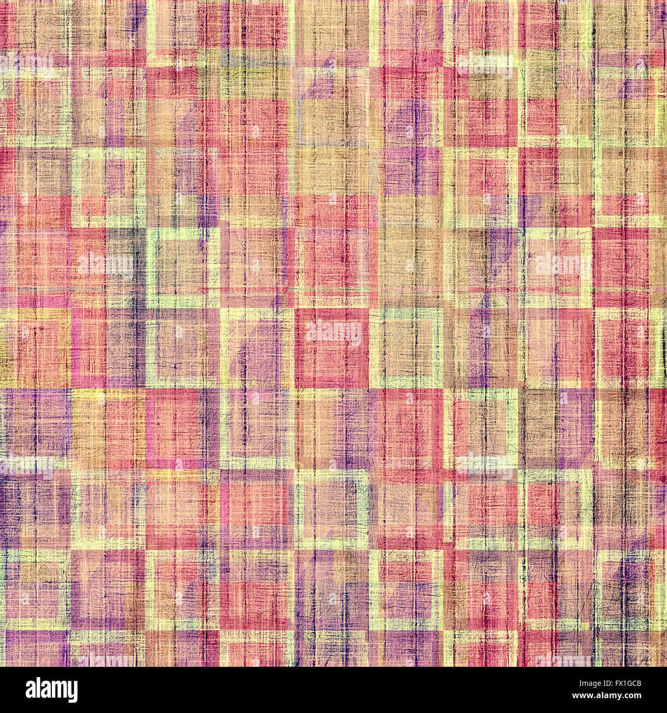 Les fissures et les taches sur une texture vintage . Avec différents motifs couleur : jaune ; Brown ; orange, rouge, violet (violet) Banque D'Images