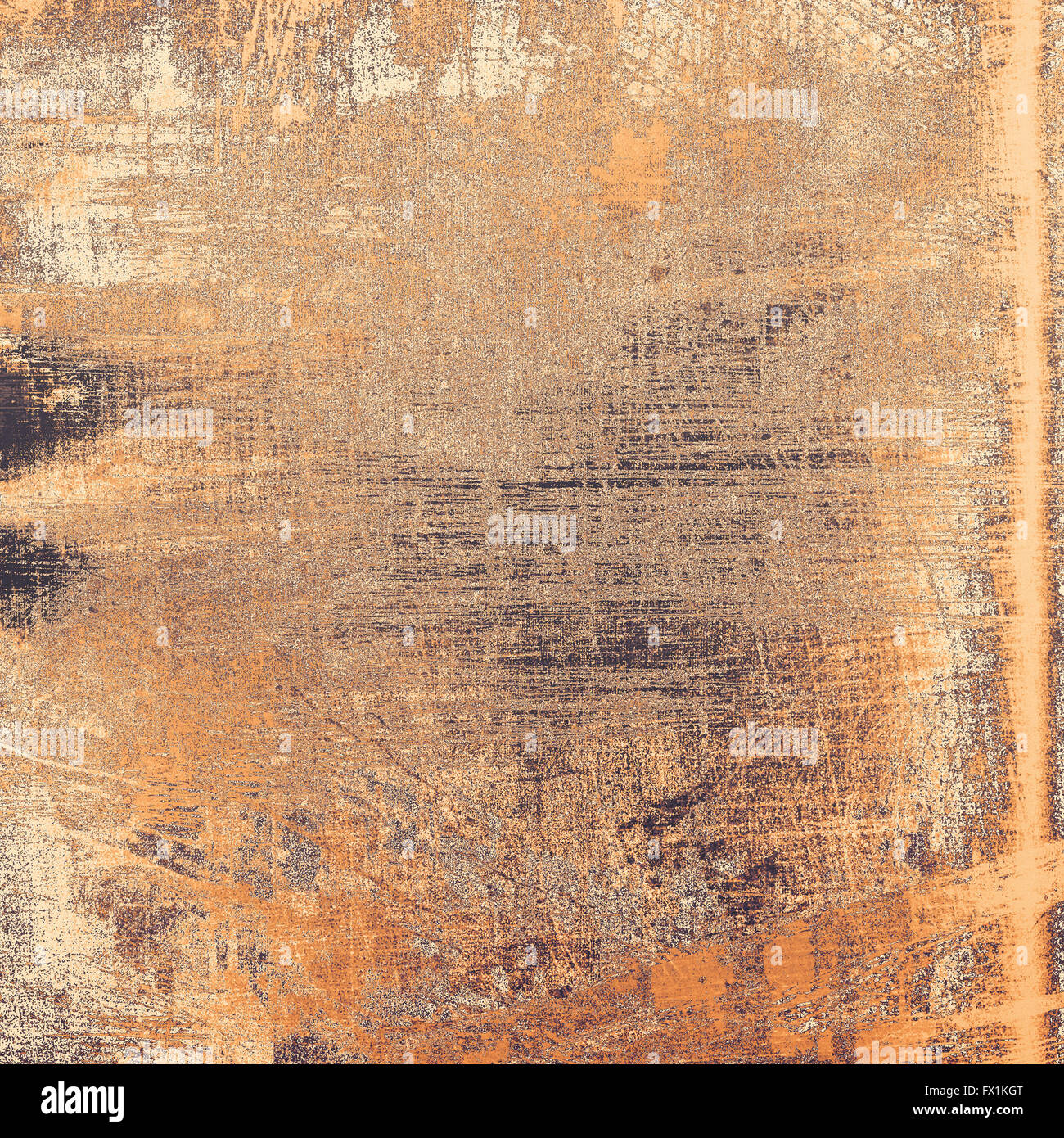 Les fissures et les taches sur une texture vintage . Avec différents motifs couleur : gris ; marron ; orange ; jaune Banque D'Images