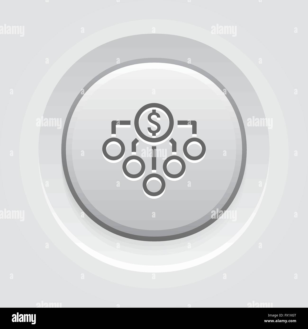 L'icône de retour sur investissement. Concept d'affaires Illustration de Vecteur