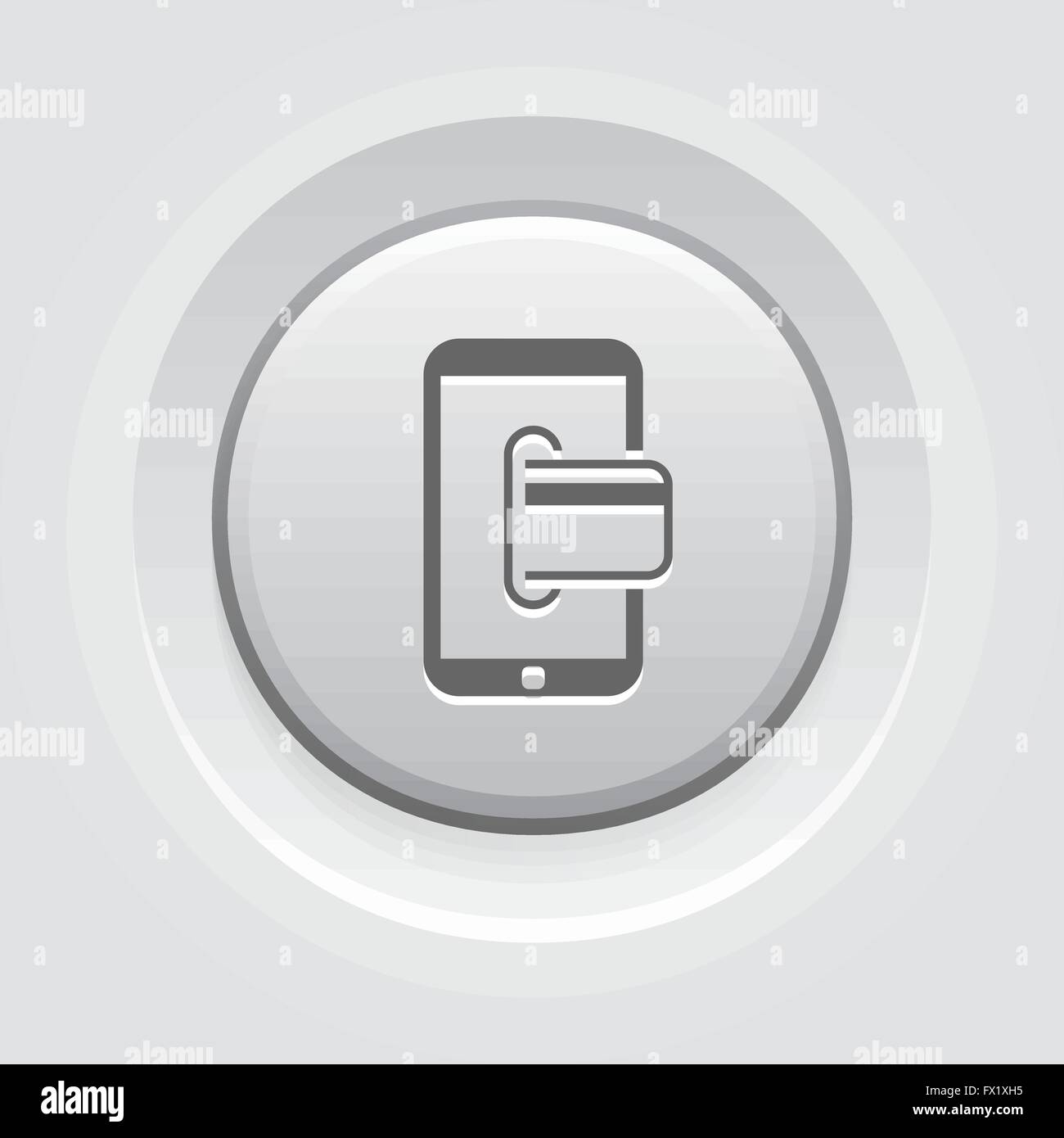 L'icône des services bancaires mobiles. Concept d'affaires Illustration de Vecteur