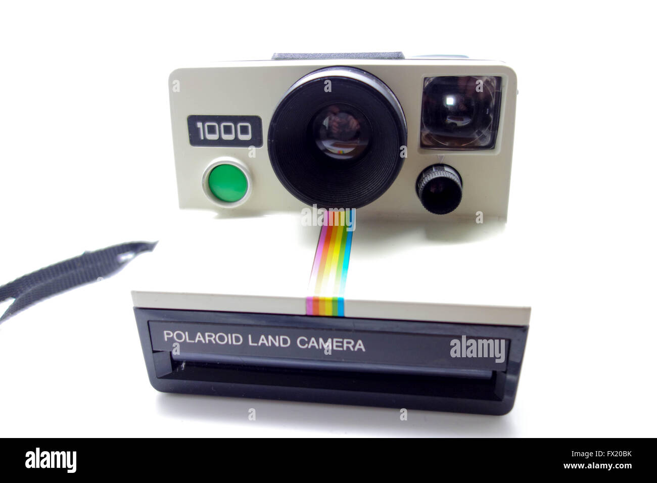 Appareil Photo Polaroid 1000 Land Camera, Vintage, Bouton Rouge, état Fonctionnel