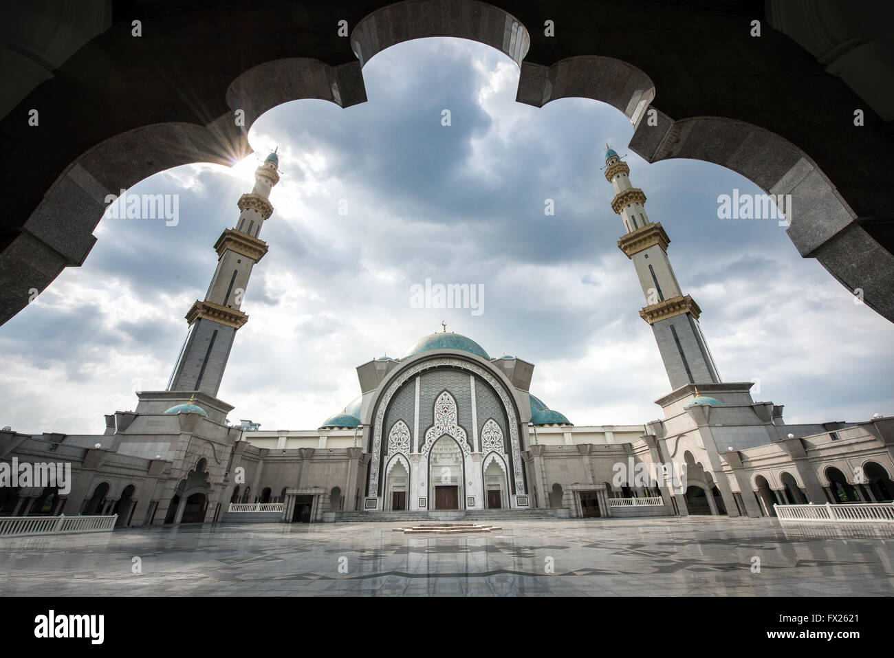 Masjid Wilayah Persekutuan Kuala Lumpur, Malaisie Banque D'Images