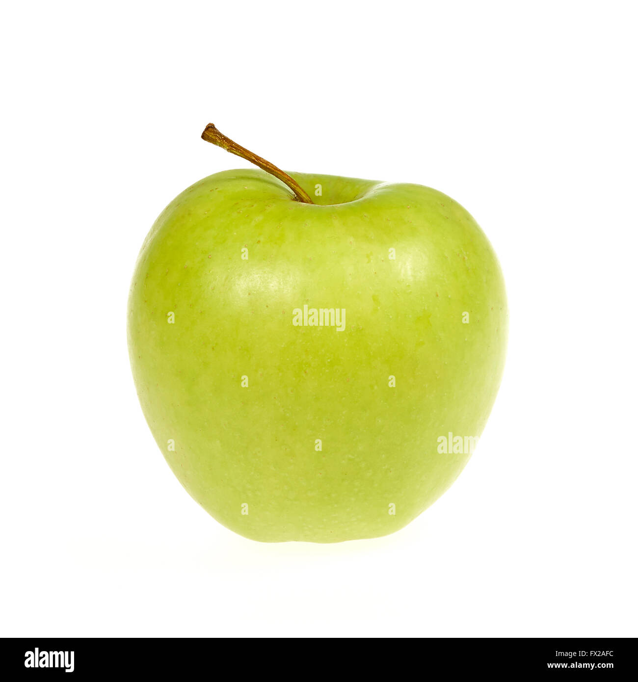 Green Apple isolé sur fond blanc Banque D'Images