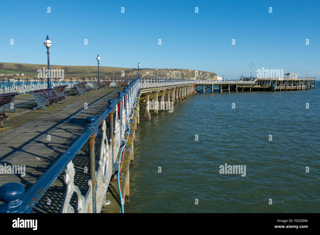 Swanage pier Banque D'Images